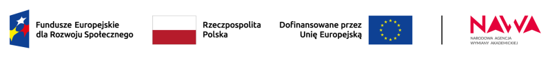 Fundusze Europejskie dla Rozwoju Społecznego, Rzeczpospolita Polska, Dofinansowane przez Unię Europejską, Narodowa Agencja Wymiany Akademickiej